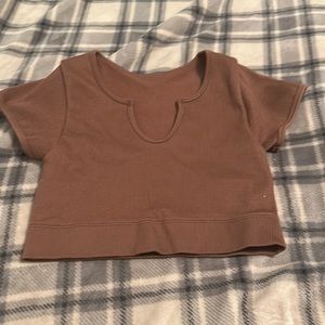 Cute mauve crop top size medium from Pacsun
